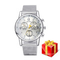New Quartz Fashion Men Wristwatch Leather Luxury Brand Chronograph Watch for men Gifts